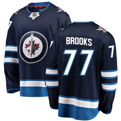 Adam Brooks Winnipeg Jets Youth Fanatics Branded Blue Breakaway Home Jersey