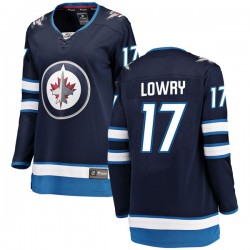 Adam Lowry Winnipeg Jets Women's Fanatics Branded Blue Breakaway Home Jersey