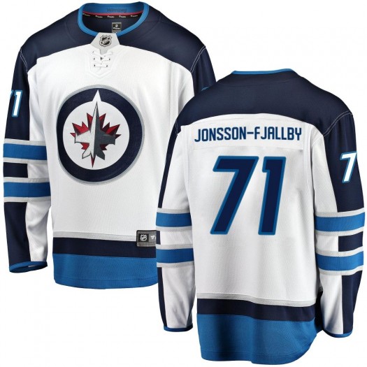 Axel Jonsson-Fjallby Winnipeg Jets Men's Fanatics Branded White Breakaway Away Jersey