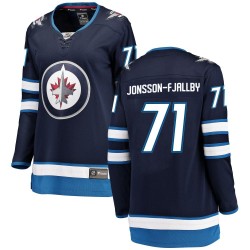 Axel Jonsson-Fjallby Winnipeg Jets Women's Fanatics Branded Blue Breakaway Home Jersey