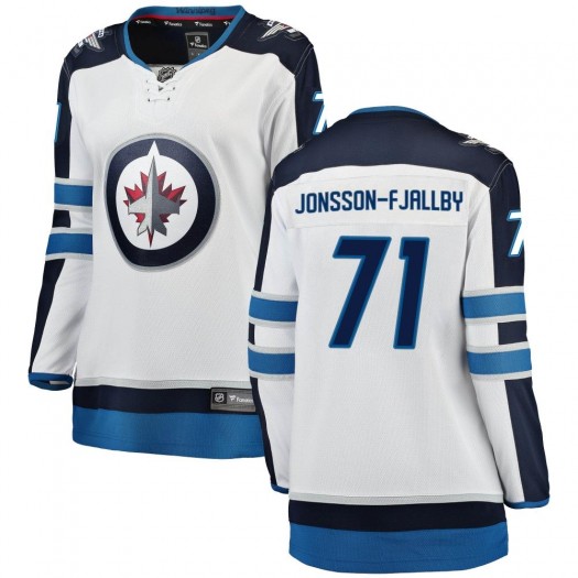 Axel Jonsson-Fjallby Winnipeg Jets Women's Fanatics Branded White Breakaway Away Jersey