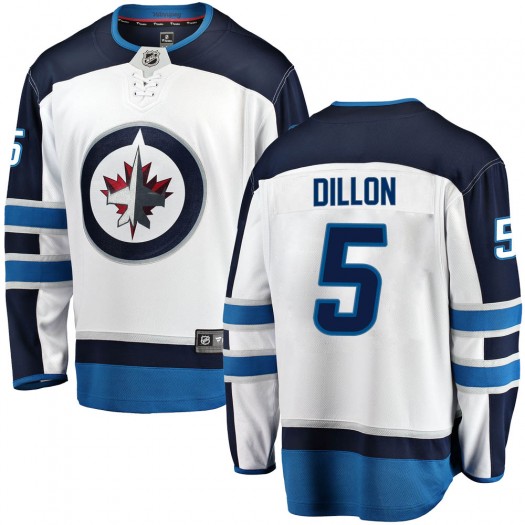 Brenden Dillon Winnipeg Jets Men's Fanatics Branded White Breakaway Away Jersey