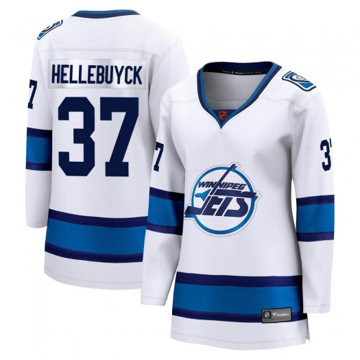 Connor Hellebuyck Winnipeg Jets Women's Fanatics Branded White Breakaway Special Edition 2.0 Jersey