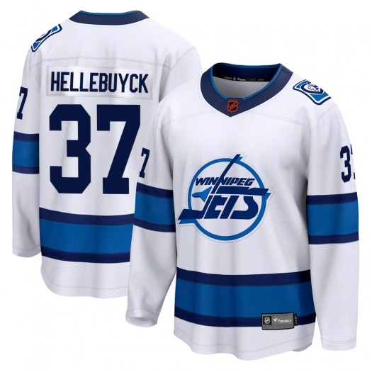 Connor Hellebuyck Winnipeg Jets Youth Fanatics Branded White Breakaway Special Edition 2.0 Jersey