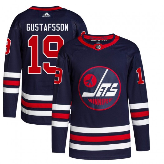 David Gustafsson Winnipeg Jets Men's Adidas Authentic Navy 2021/22 Alternate Primegreen Pro Jersey