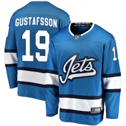 David Gustafsson Winnipeg Jets Men's Fanatics Branded Blue Breakaway Alternate Jersey
