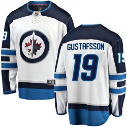 David Gustafsson Winnipeg Jets Men's Fanatics Branded White Breakaway Away Jersey