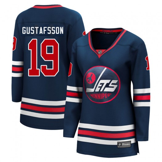 David Gustafsson Winnipeg Jets Women's Fanatics Branded Premier Navy 2021/22 Alternate Breakaway Player Jersey