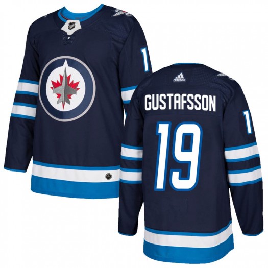 David Gustafsson Winnipeg Jets Youth Adidas Authentic Navy Home Jersey