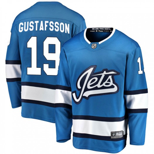 David Gustafsson Winnipeg Jets Youth Fanatics Branded Blue Breakaway Alternate Jersey