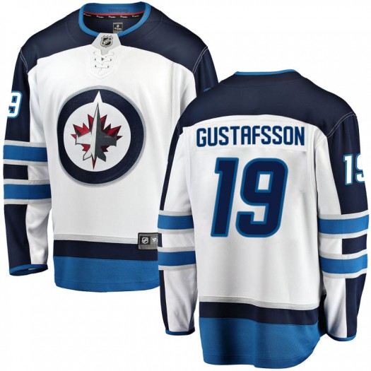 David Gustafsson Winnipeg Jets Youth Fanatics Branded White Breakaway Away Jersey