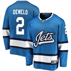 Dylan DeMelo Winnipeg Jets Men's Fanatics Branded Blue Breakaway Alternate Jersey