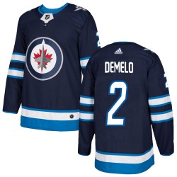 Dylan DeMelo Winnipeg Jets Youth Adidas Authentic Navy Home Jersey