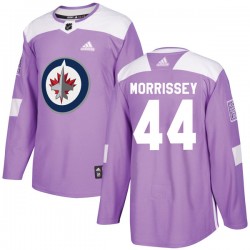 Josh Morrissey Winnipeg Jets Men's Adidas Authentic Purple Fights Cancer Practice Jersey