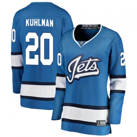 Karson Kuhlman Winnipeg Jets Women's Fanatics Branded Blue Breakaway Alternate Jersey