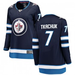 Keith Tkachuk Winnipeg Jets Women's Fanatics Branded Blue Breakaway Home Jersey