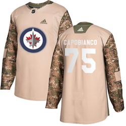 Kyle Capobianco Winnipeg Jets Men's Adidas Authentic Camo Veterans Day Practice Jersey