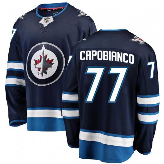 Kyle Capobianco Winnipeg Jets Youth Fanatics Branded Blue Breakaway Home Jersey