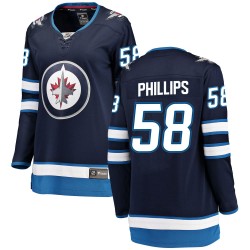 Markus Phillips Winnipeg Jets Women's Fanatics Branded Blue Breakaway Home Jersey