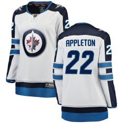 Mason Appleton Winnipeg Jets Women's Fanatics Branded White Breakaway Away Jersey