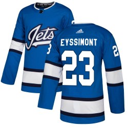 Michael Eyssimont Winnipeg Jets Men's Adidas Authentic Blue Alternate Jersey