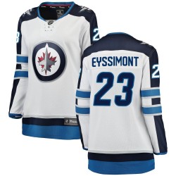Michael Eyssimont Winnipeg Jets Women's Fanatics Branded White Breakaway Away Jersey