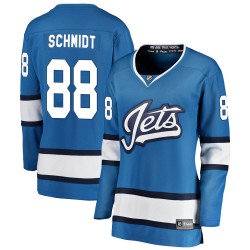 Nate Schmidt Winnipeg Jets Women's Fanatics Branded Blue Breakaway Alternate Jersey