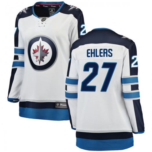 Nikolaj Ehlers Winnipeg Jets Women's Fanatics Branded White Breakaway Away Jersey
