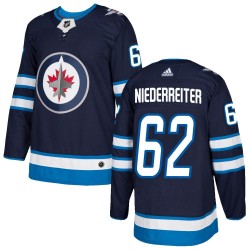 Nino Niederreiter Winnipeg Jets Youth Adidas Authentic Navy Home Jersey
