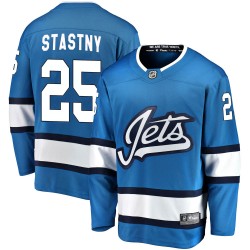 Paul Stastny Winnipeg Jets Men's Fanatics Branded Blue Breakaway Alternate Jersey