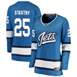 Paul Stastny Winnipeg Jets Women's Fanatics Branded Blue Breakaway Alternate Jersey