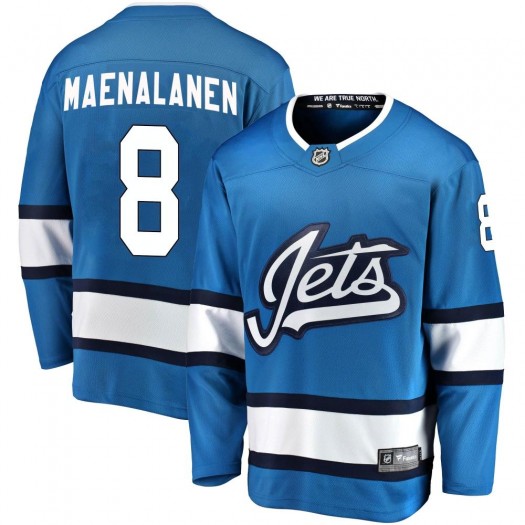 Saku Maenalanen Winnipeg Jets Men's Fanatics Branded Blue Breakaway Alternate Jersey