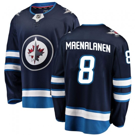 Saku Maenalanen Winnipeg Jets Men's Fanatics Branded Blue Breakaway Home Jersey