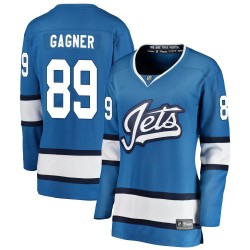 Sam Gagner Winnipeg Jets Women's Fanatics Branded Blue Breakaway Alternate Jersey