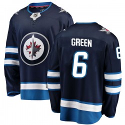 Ted Green Winnipeg Jets Men's Fanatics Branded Blue Breakaway Home Jersey