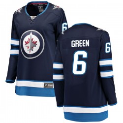 Ted Green Winnipeg Jets Women's Fanatics Branded Blue Breakaway Home Jersey