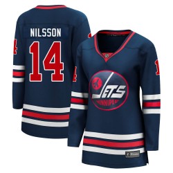 Ulf Nilsson Winnipeg Jets Women's Fanatics Branded Premier Navy 2021/22 Alternate Breakaway Player Jersey