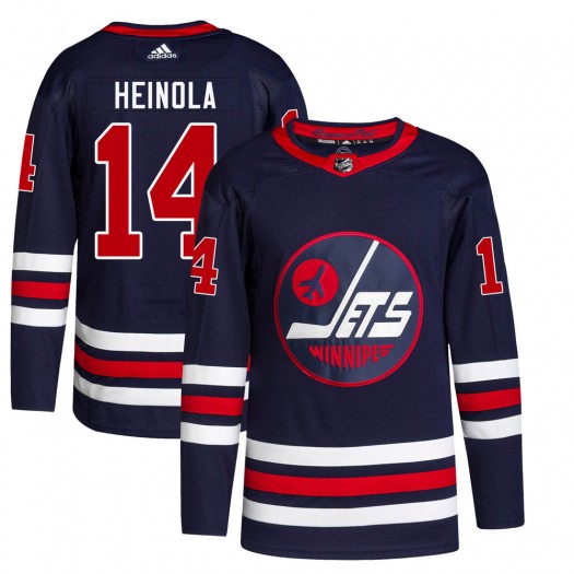 Ville Heinola Winnipeg Jets Men's Adidas Authentic Navy 2021/22 Alternate Primegreen Pro Jersey