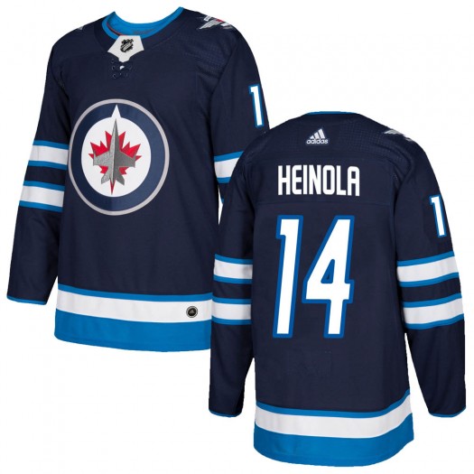 Ville Heinola Winnipeg Jets Men's Adidas Authentic Navy Home Jersey