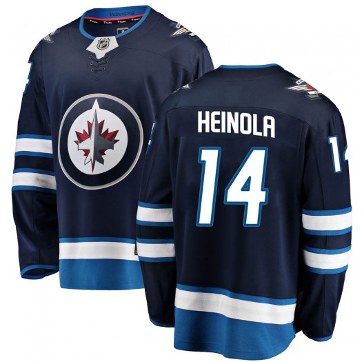 Ville Heinola Winnipeg Jets Men's Fanatics Branded Blue Breakaway Home Jersey