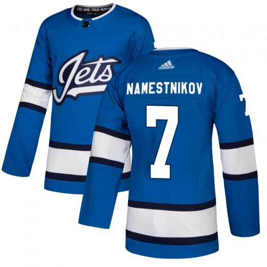 Vladislav Namestnikov Winnipeg Jets Youth Adidas Authentic Blue Alternate Jersey